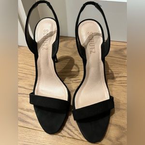 Schutz Luriane black heels 6.5 EUC